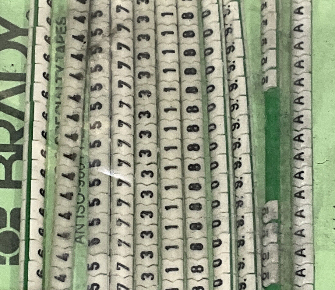 BRADY SCN09-0-9 CLIP-SLEEVE WIRE MARKERS LOT OF 2 476