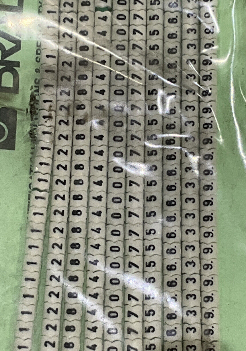 BRADY SCN09-0-9 CLIP-SLEEVE WIRE MARKERS LOT OF 2 476