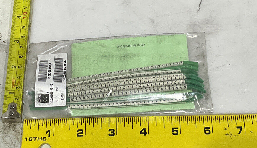 BRADY SCN09-0-9 CLIP-SLEEVE WIRE MARKERS LOT OF 2 476