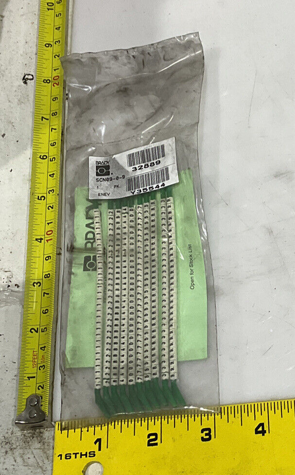 BRADY SCN09-0-9 CLIP-SLEEVE WIRE MARKERS LOT OF 2 476