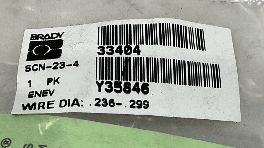 BRADY SCN-23-4 CLIP-SLEEVE WIRE MARKERS LOT OF 5 476