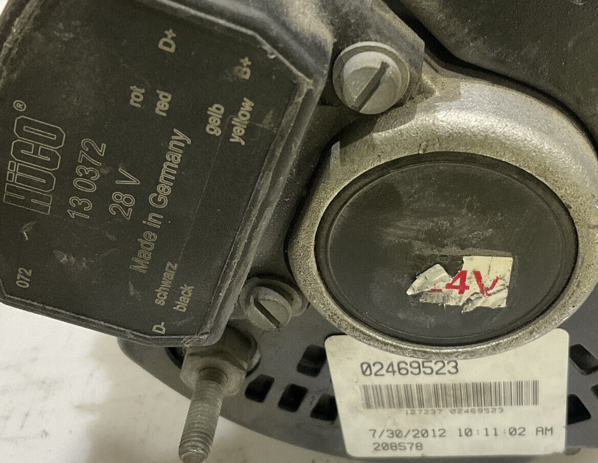HUGO 13 0372 ALTERNATOR 28V VALEO 02469523 60A