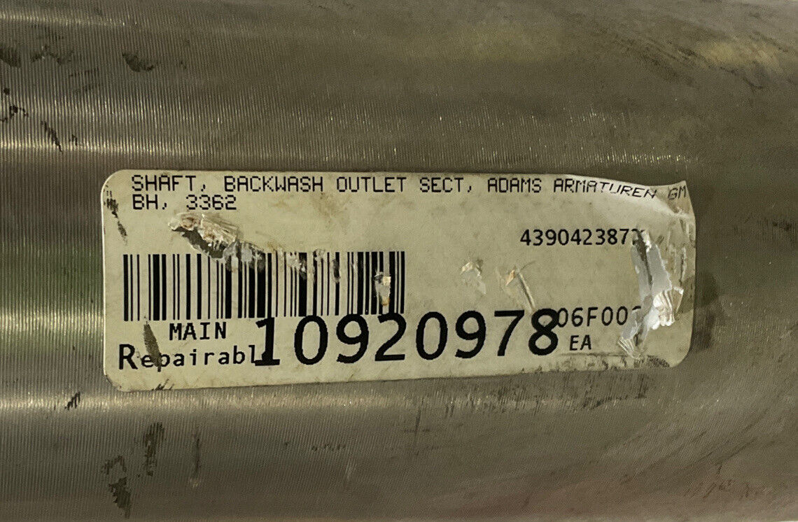 ADAMS ARMATUREN 3362 BACKWASH OUTLET SECT GM BH SHAFT