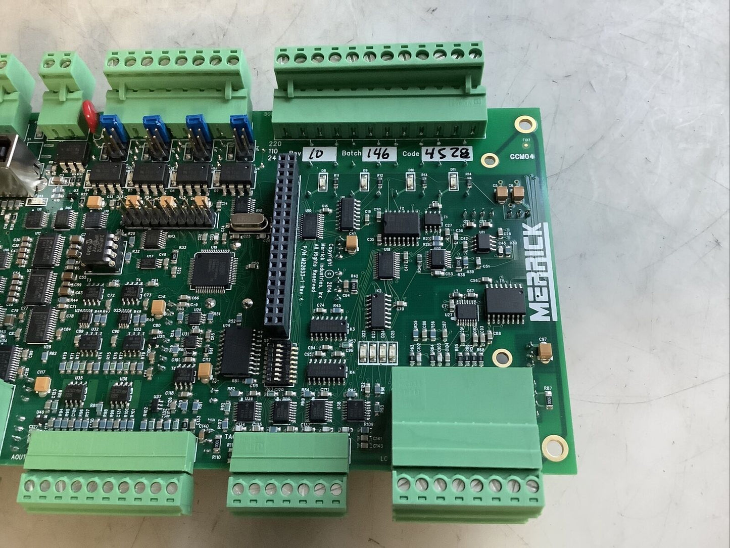 MERRICK M22633-1 PROCESS CONTROLLER BASIC WEIGHT SCALE MODULE 476