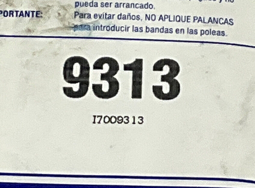 CAR QUEST 9313 17009313 BELT 476