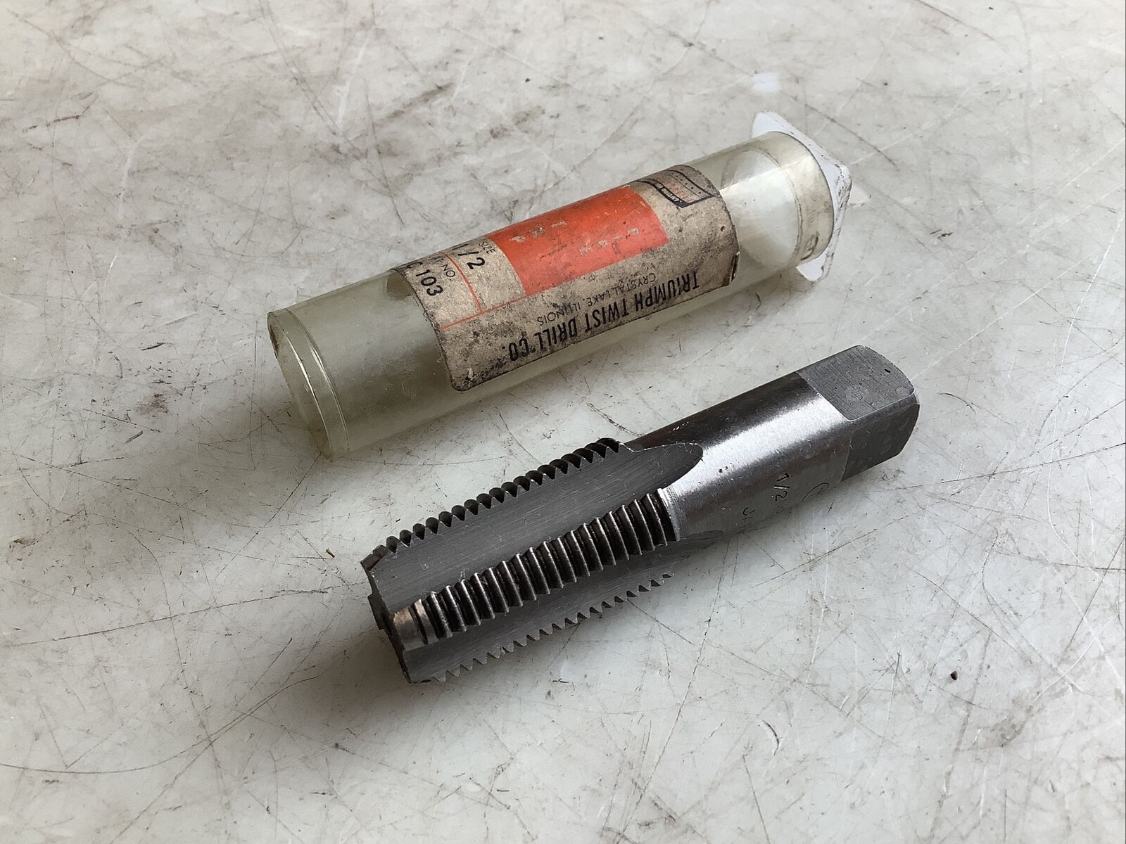 TRIUMPH TWIST DRILL JC103 CARBON PIPE TAP 1 2IN 476 Industrial