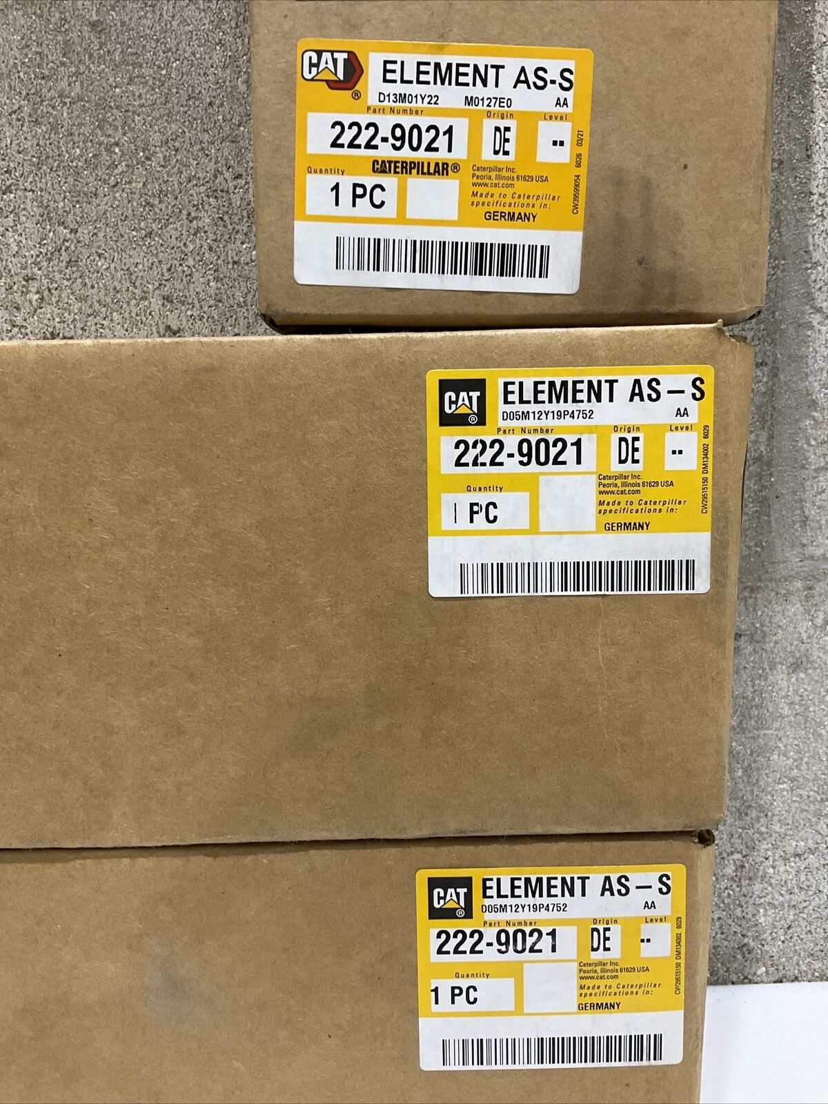 CAT 222-9021 ELEMENT AS LOT OF 3 476