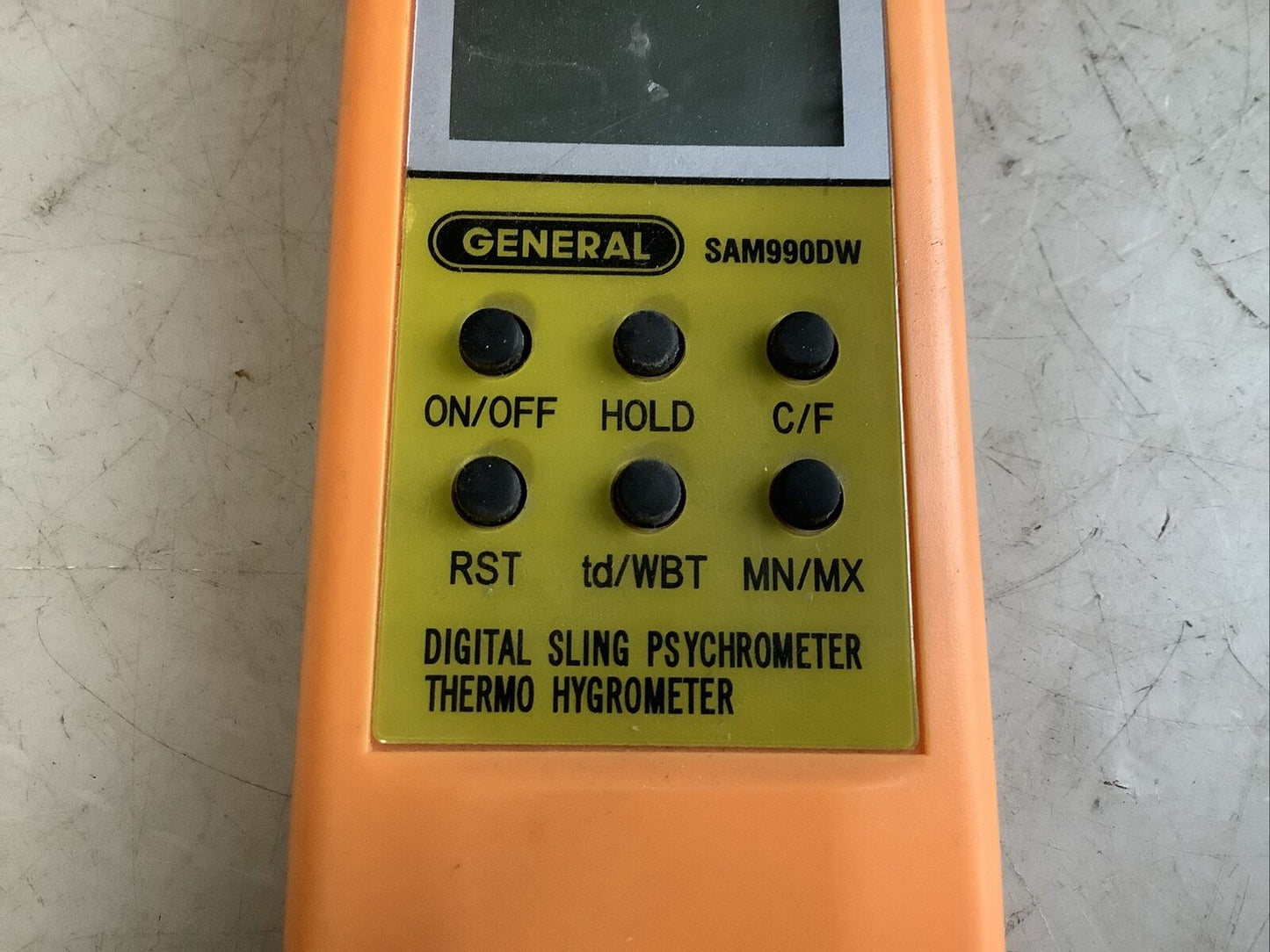 GENERAL SAM990DW DIGITAL PSYCHROMETER 476