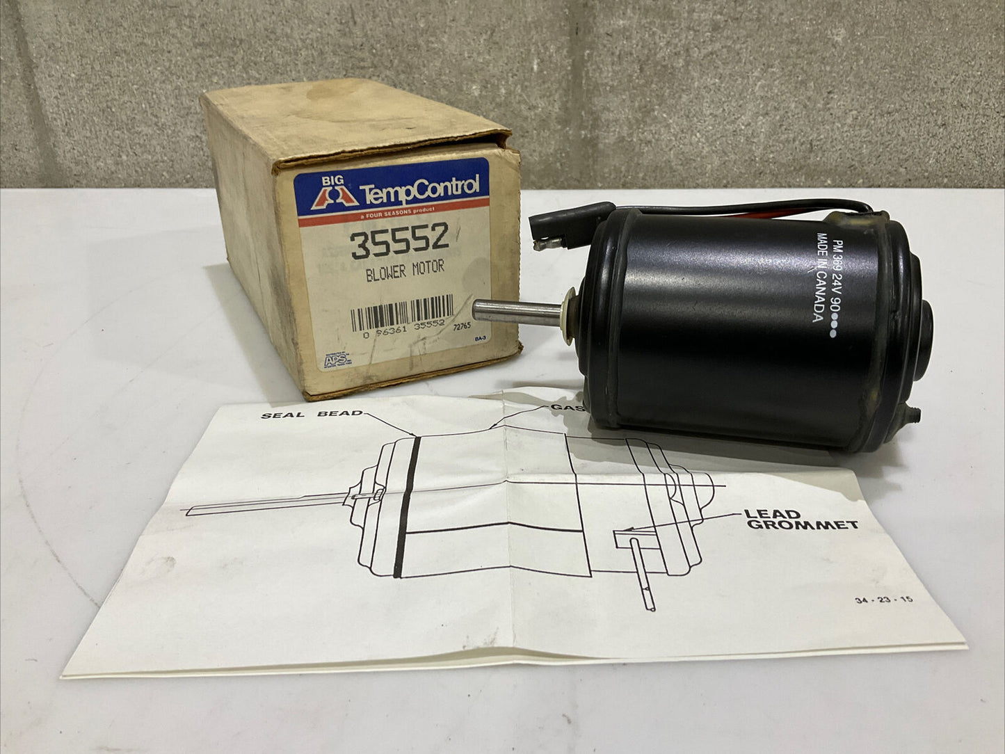 BIG A TEMP CONTROL 35552 BLOWER MOTOR 476