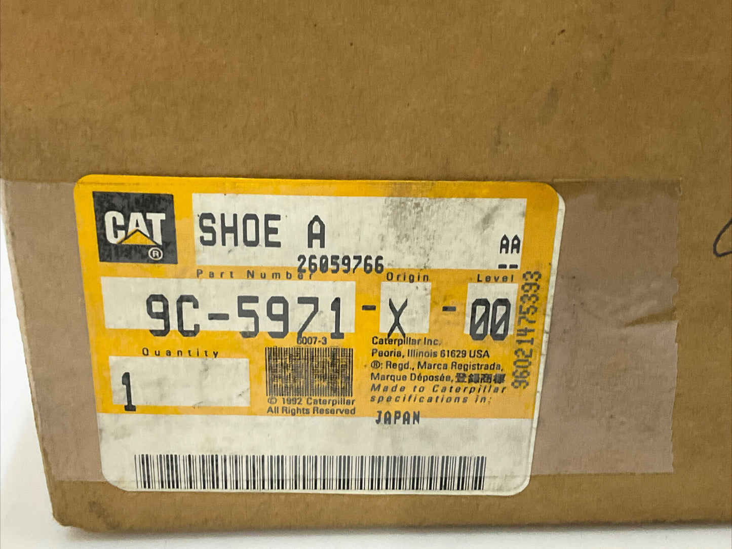 CAT 9C-5971-X-00 BRAKE SHOE A 476