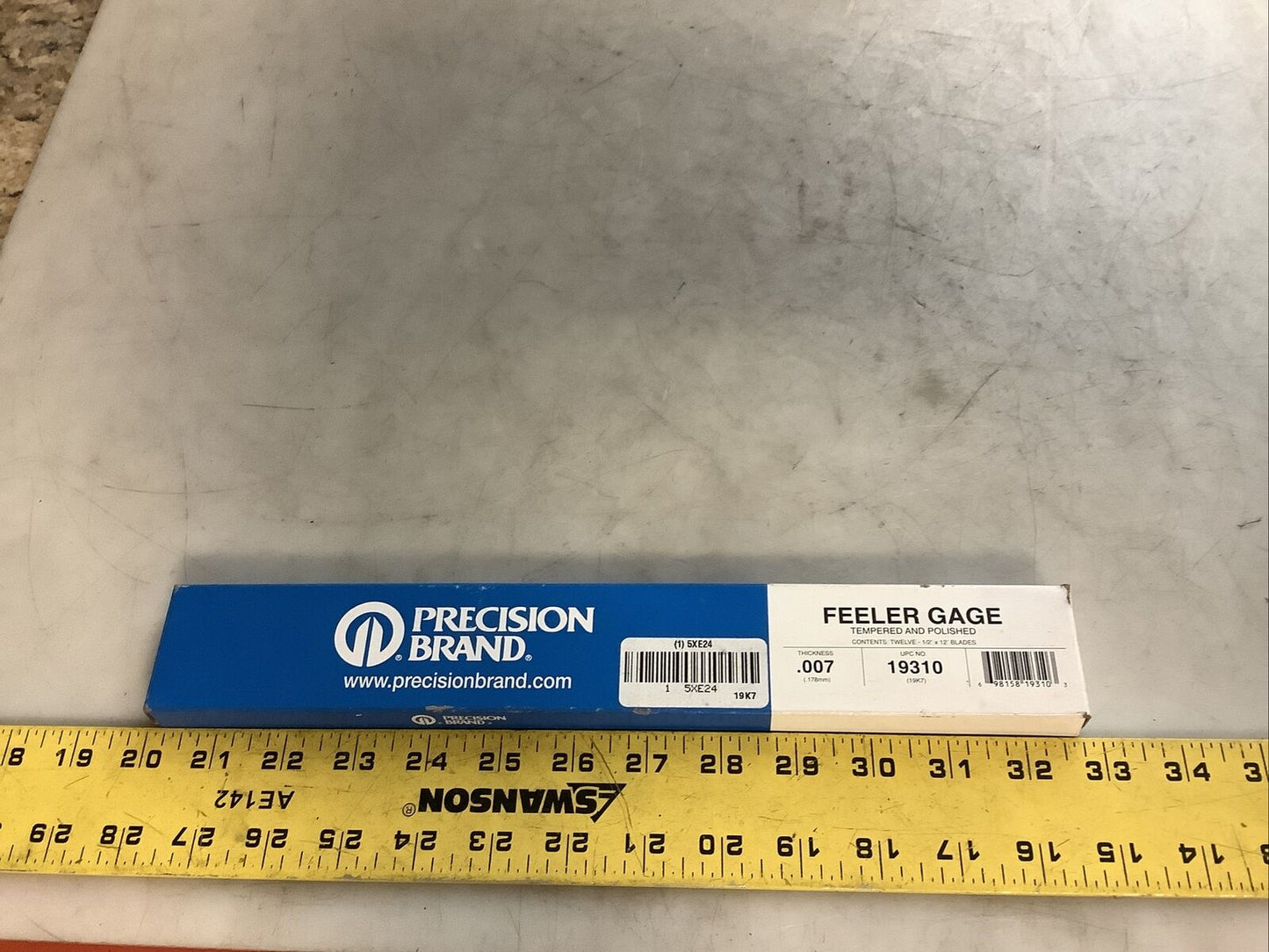 PRECISION BRAND 19310 FEELER GAGE .007IN 476 - QTY 12