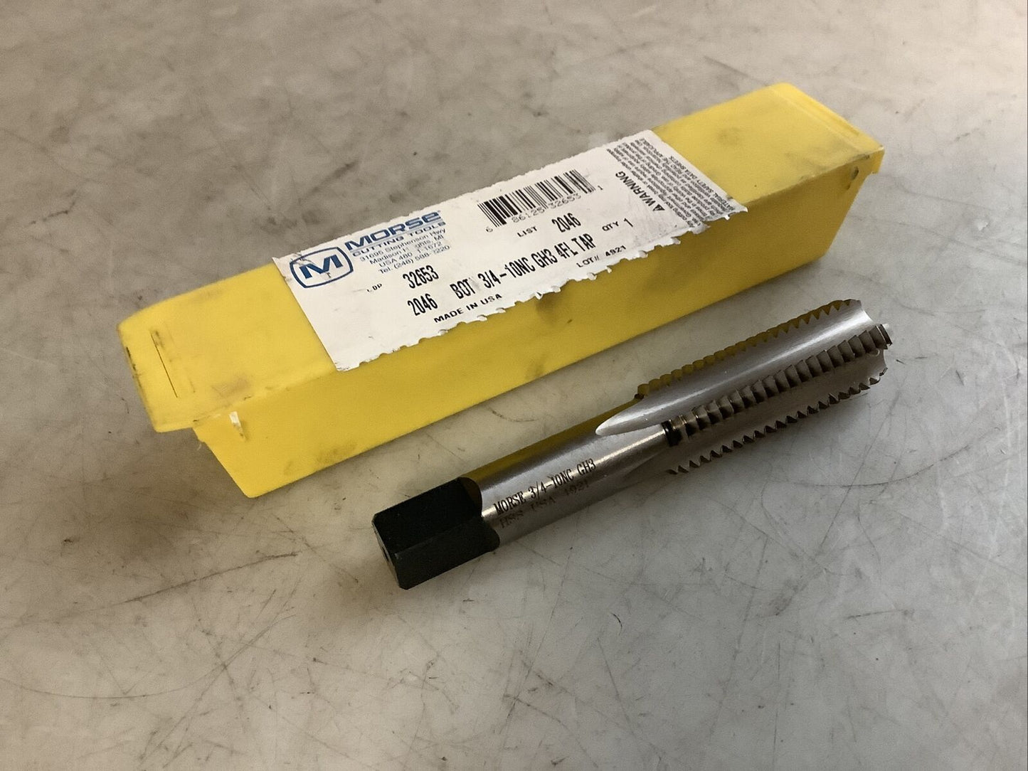 MORSE 32653 TAP 3/4-10NC 4FL 476