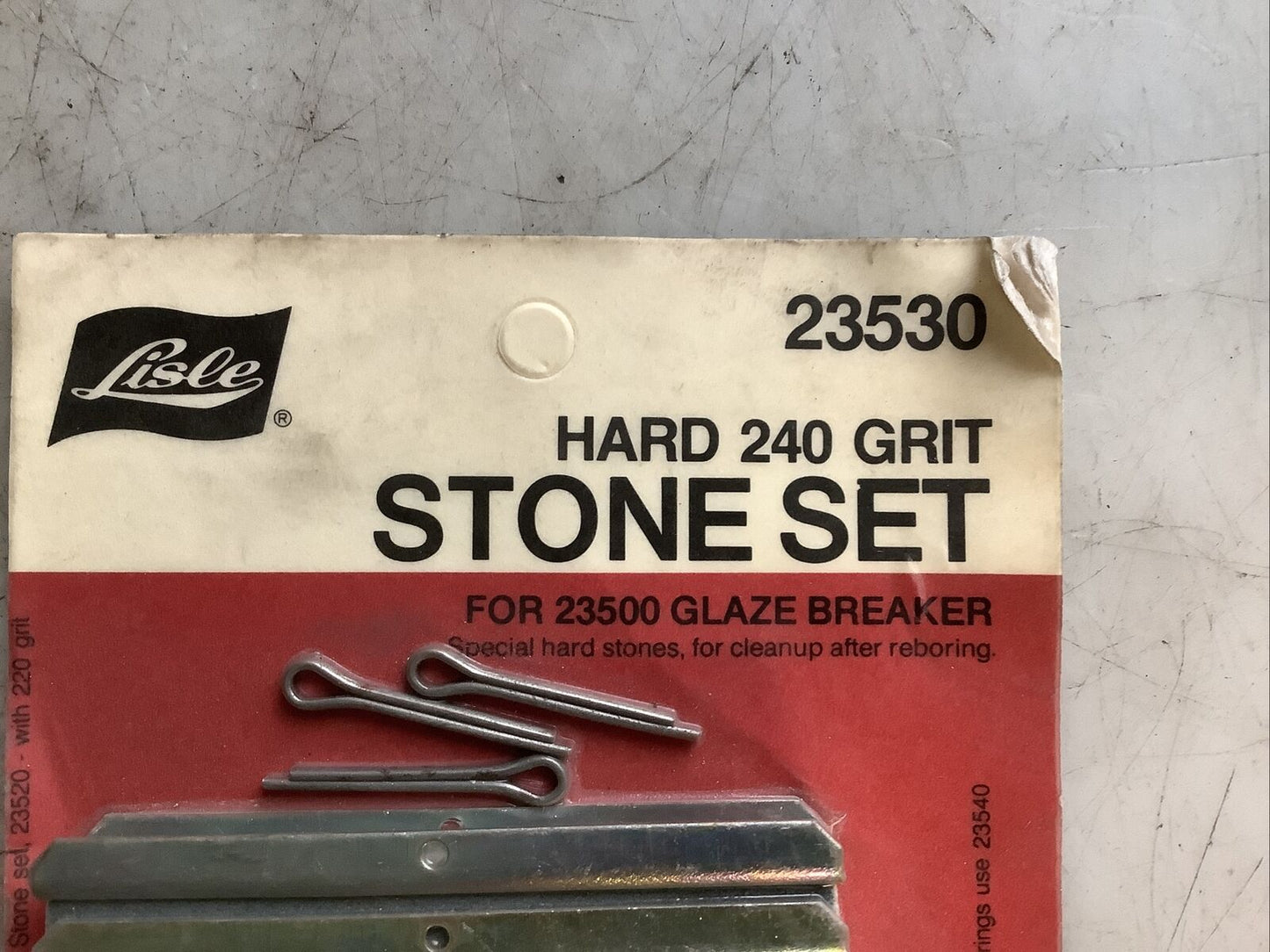LISLE 23530 HARD STONE SET 240 GRIT 476 - QTY 2