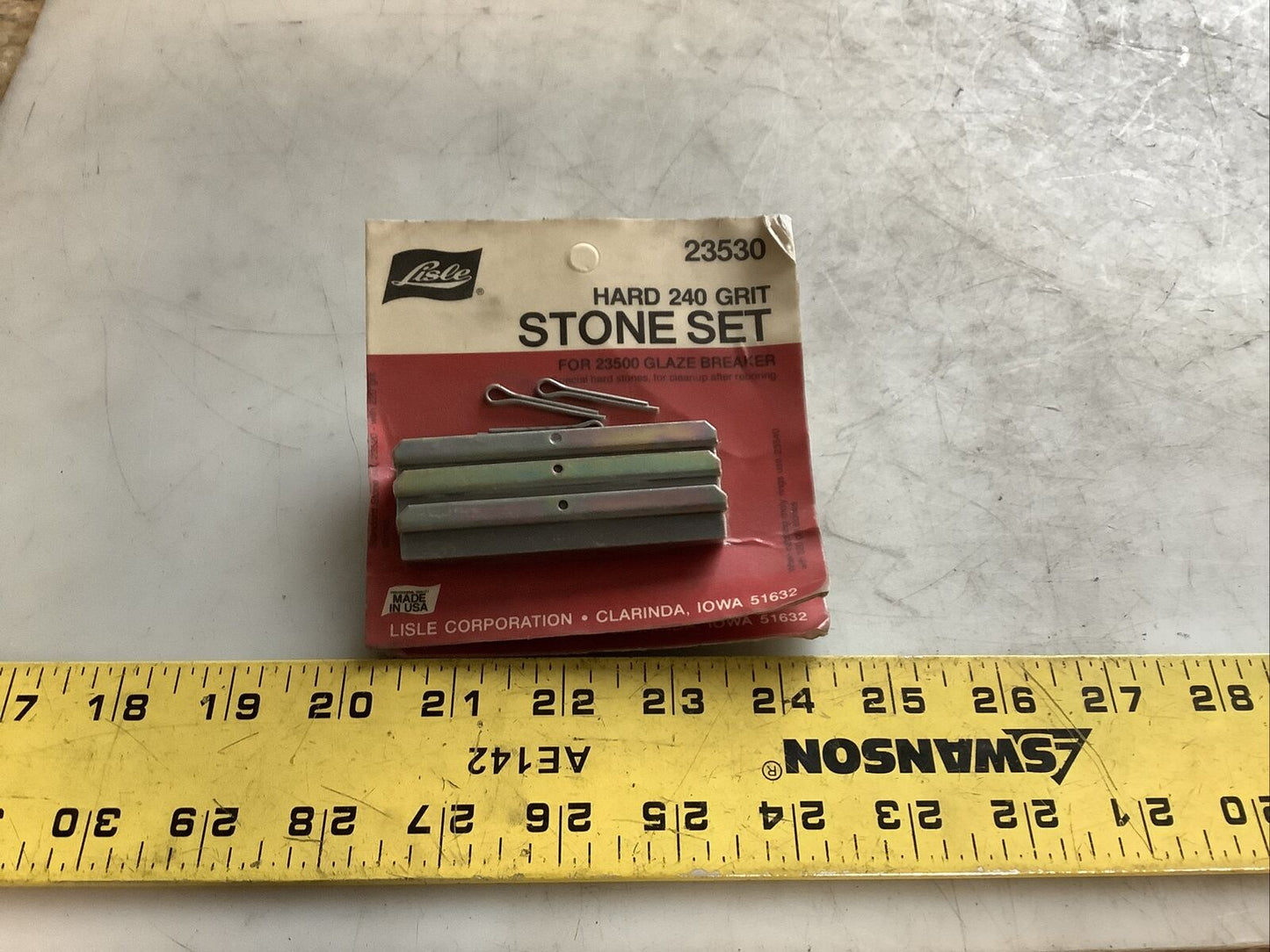 LISLE 23530 HARD STONE SET 240 GRIT 476 - QTY 2