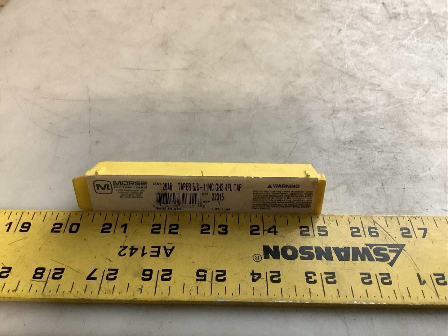MORSE 32315 TAP 5/8IN-11NC GH3 4FL 476