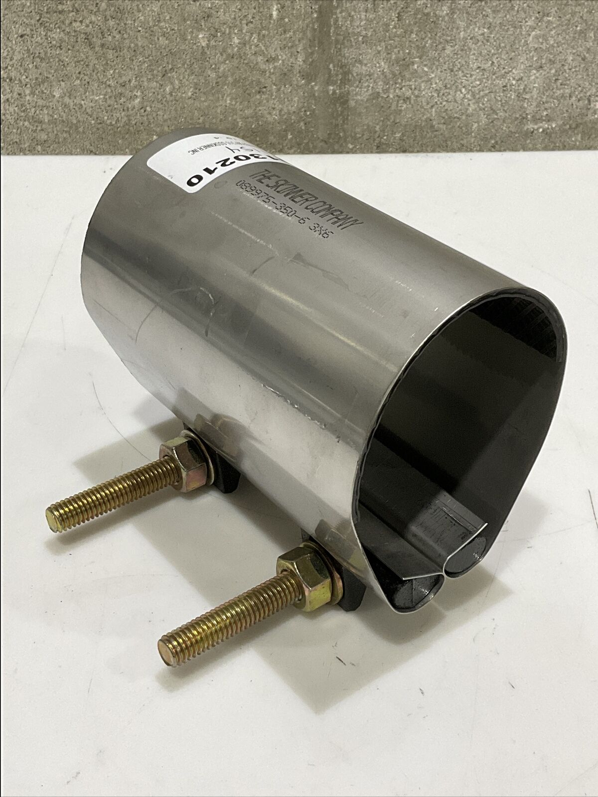 THE SKINNER CO 089975-350-6 PIPE REPAIR CLAM 3” X 6” STAINLESS STEEL 476