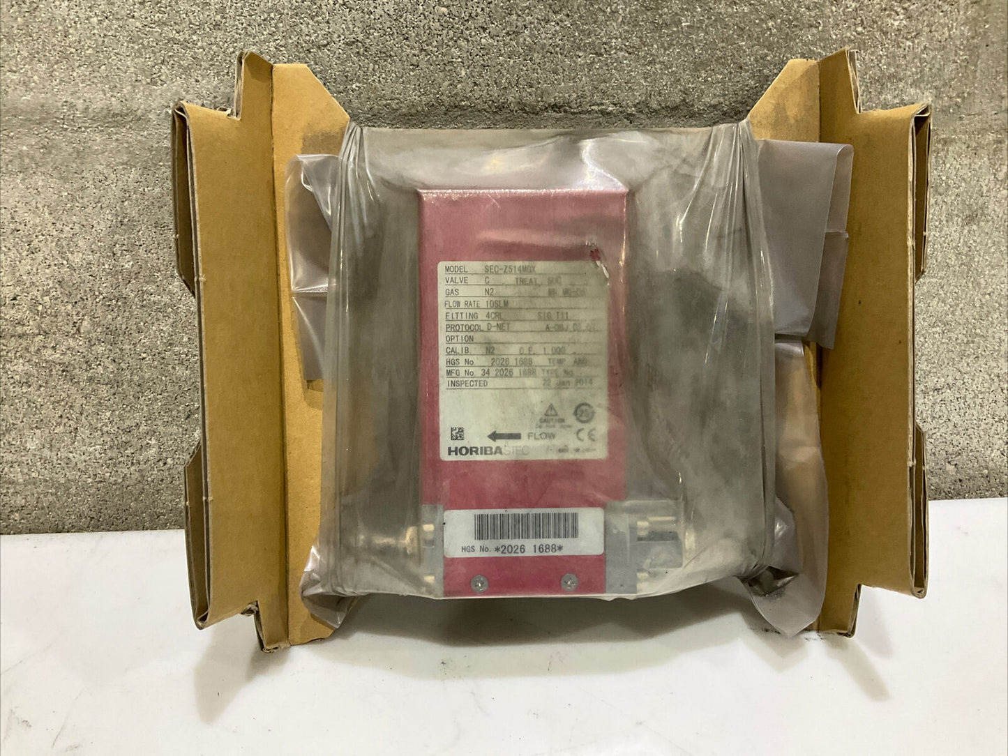 HORIBASTEC N2 10SLM SEC-Z524MGXN ELECTRICAL MASS FLOW CONTROLLER VALVE 476