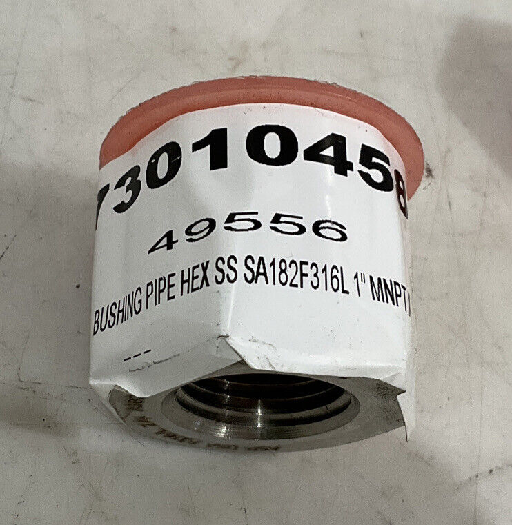 ASP SA182F316L BUSHING PIPE HEX SS F316/L Z4K A182 1”X1/2” LOT OF 3 476