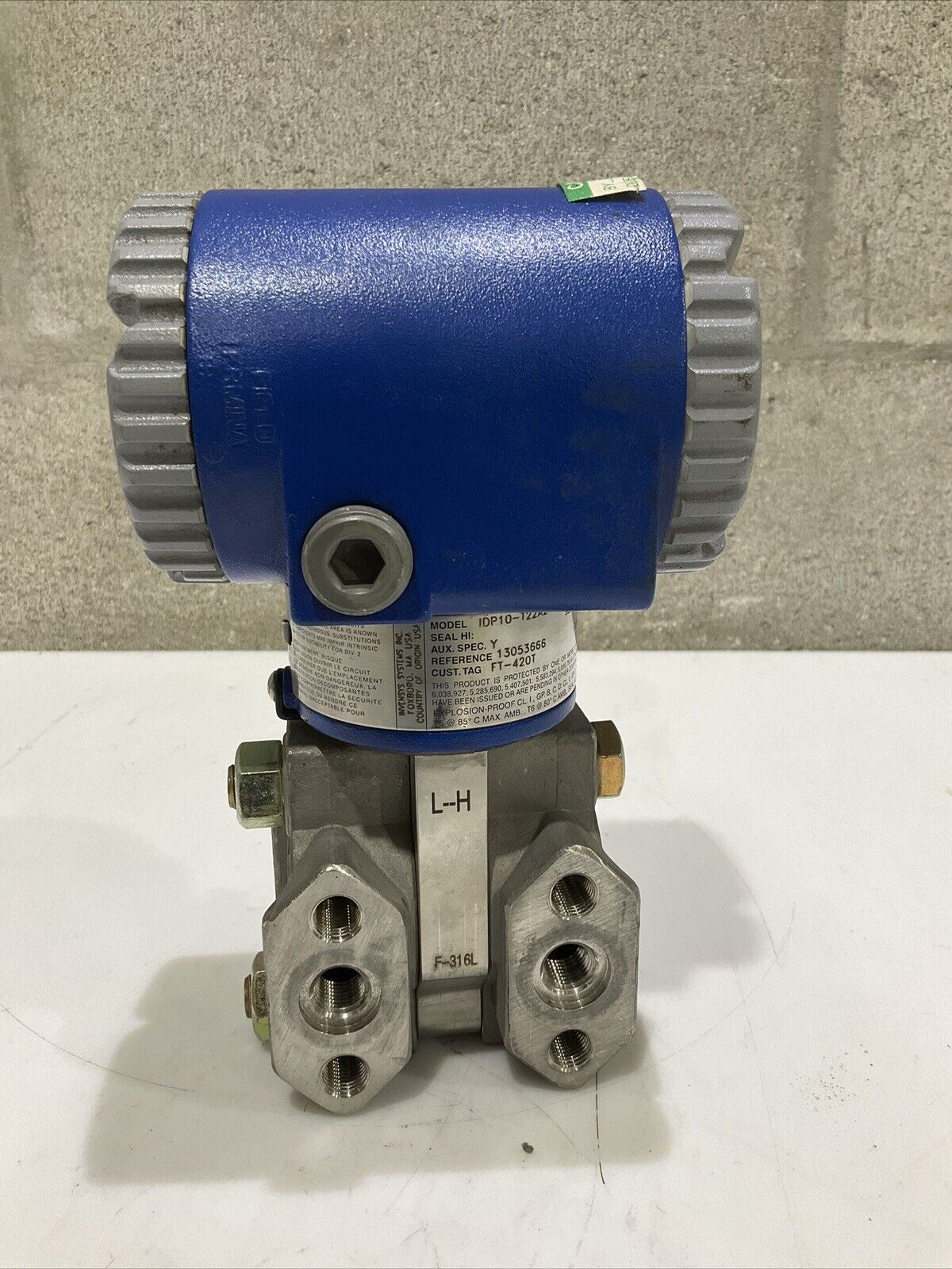 FOXBORO IDP10-T22A21F-L1T DIFFERENTIAL PRESSURE TRANSMITTER 476