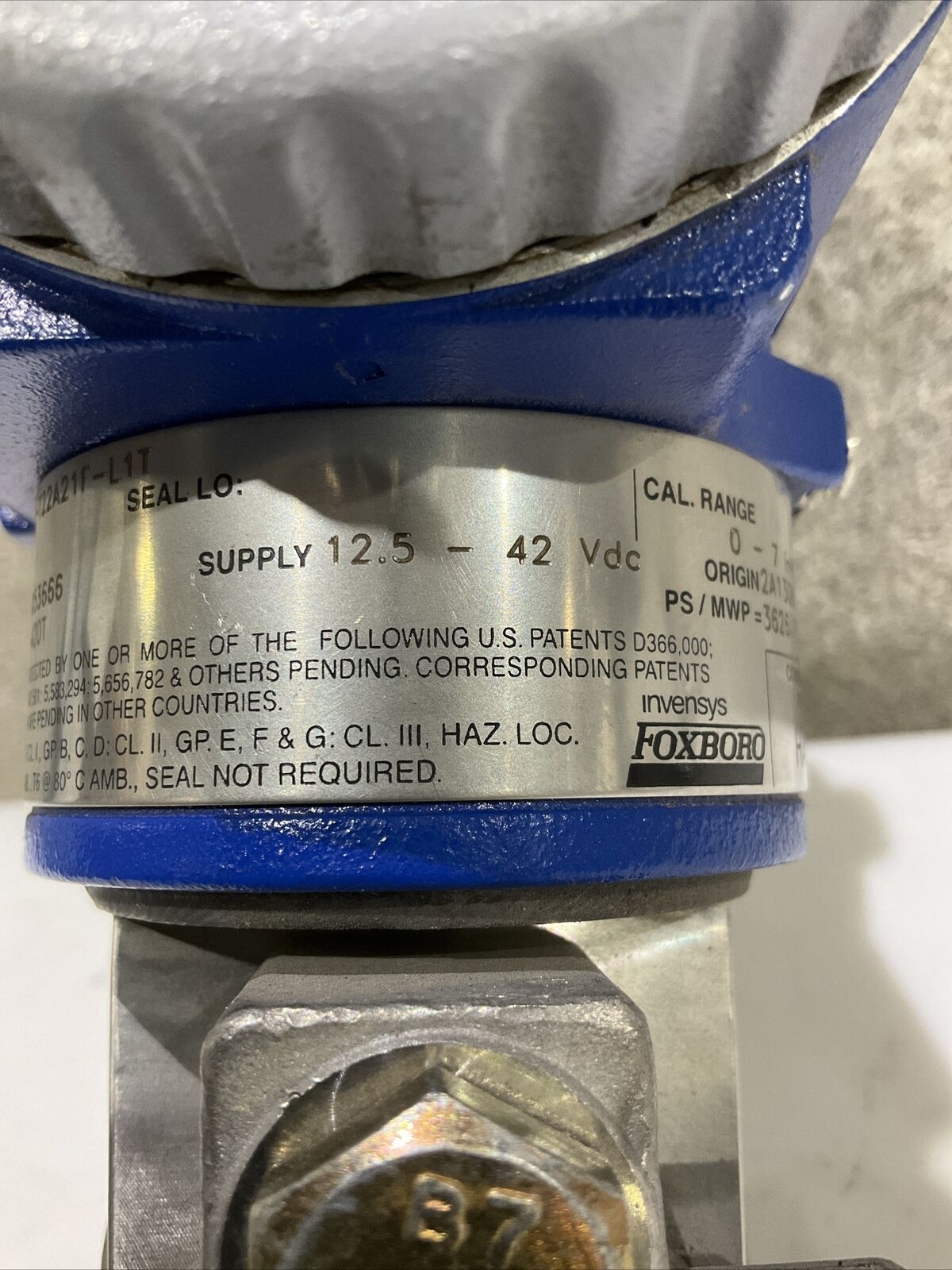 FOXBORO IDP10-T22A21F-L1T DIFFERENTIAL PRESSURE TRANSMITTER 476