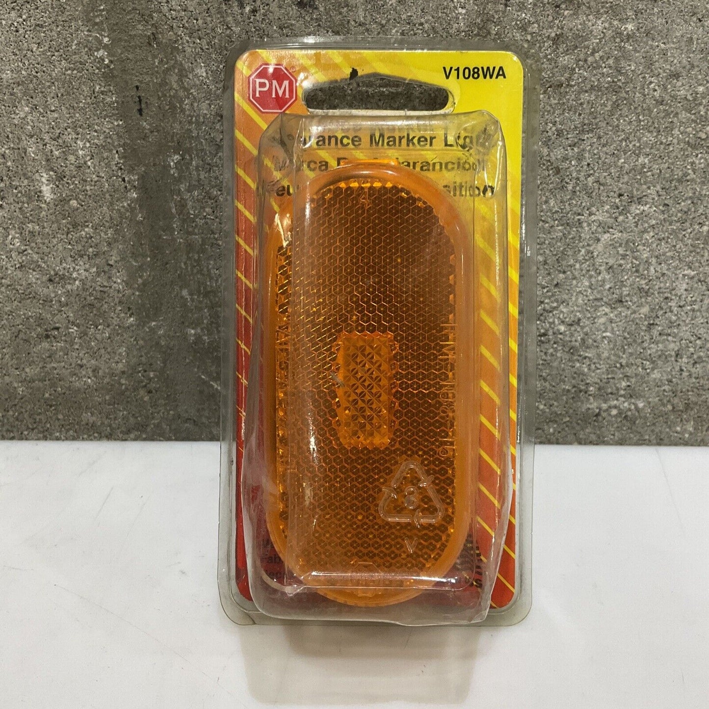 PETERSON PM V108WA V108WR OBLONG AMBER & RED CLEARANCE MARKER LIGHT LOT OF 9 476