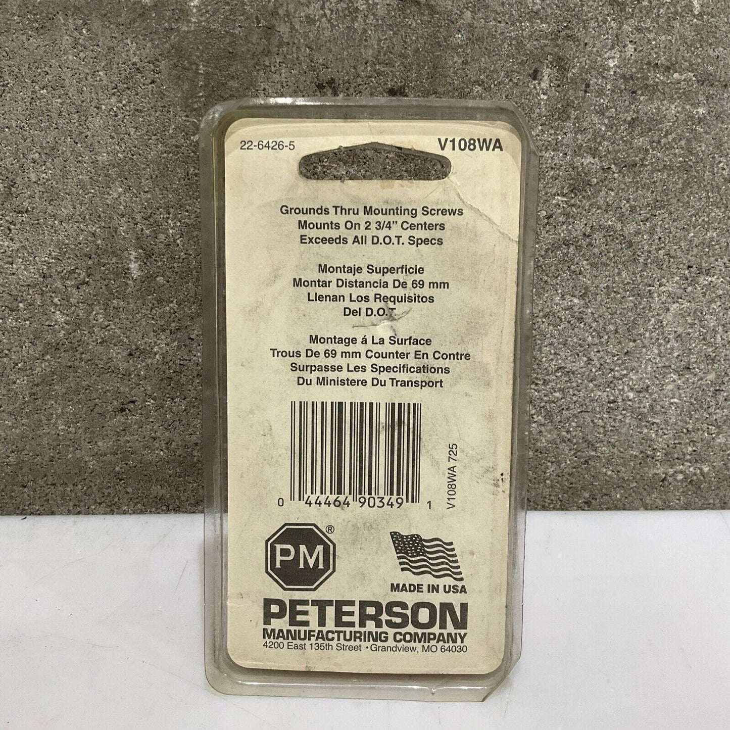 PETERSON PM V108WA V108WR OBLONG AMBER & RED CLEARANCE MARKER LIGHT LOT OF 9 476