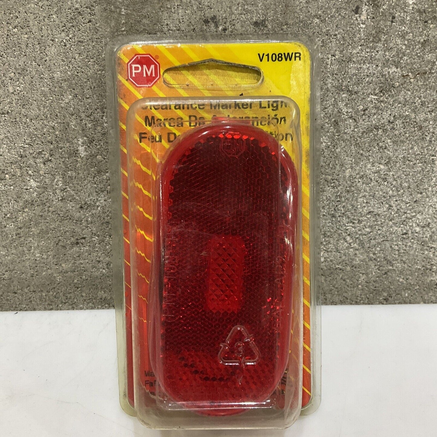 PETERSON PM V108WA V108WR OBLONG AMBER & RED CLEARANCE MARKER LIGHT LOT OF 9 476