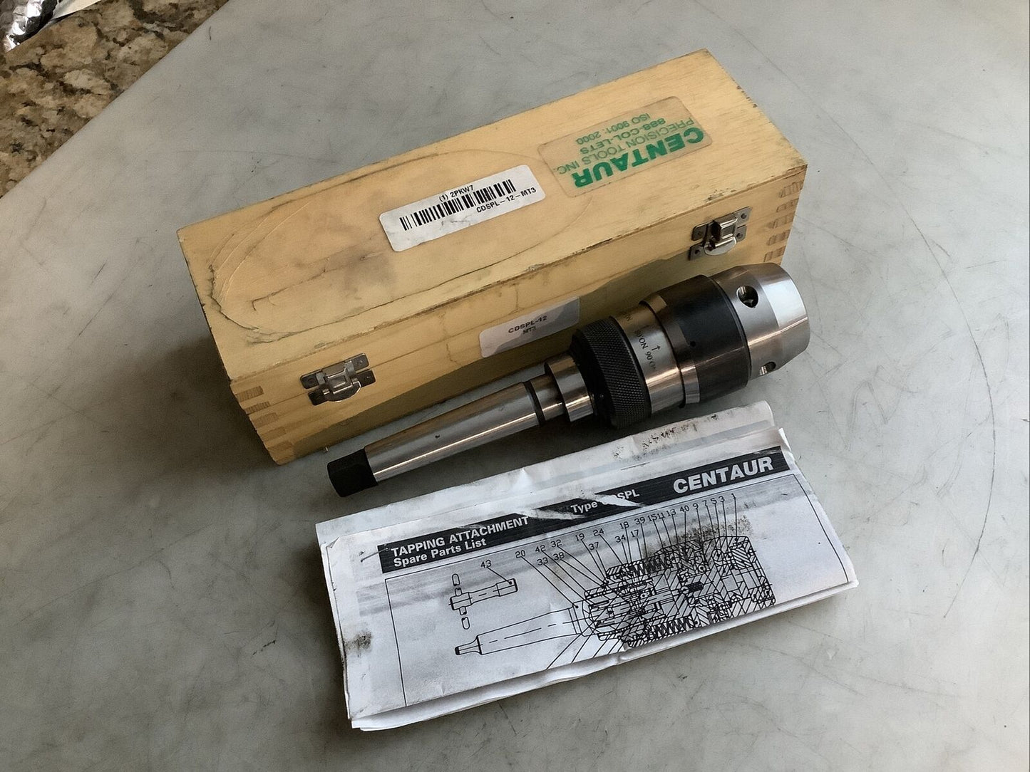 CENTAUR CDSPL-12-MT3 TAPPING ATTACHMENT #6-1/2 476