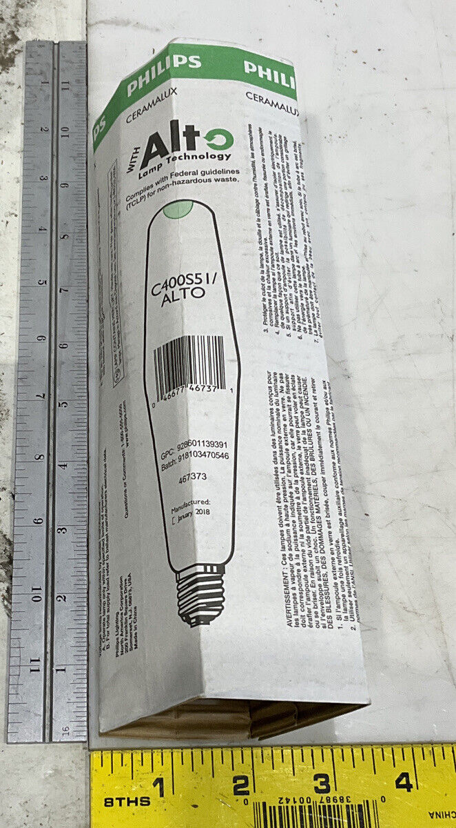 PHILIPS C400S51 ALTO CERAMALUX LAMP 476