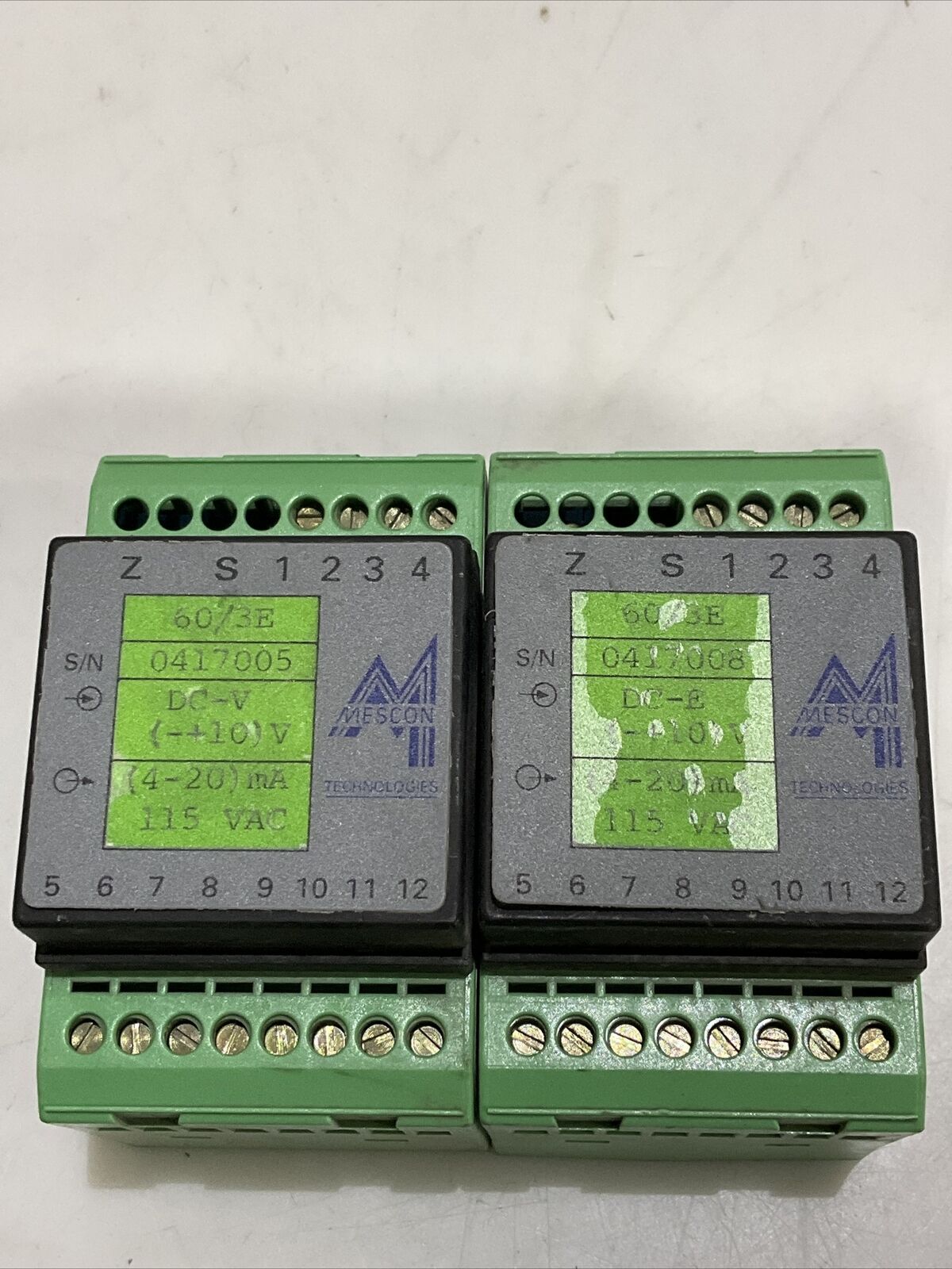 MESCON 60/3E SIGNAL ISOLATOR LOT OF 2 476