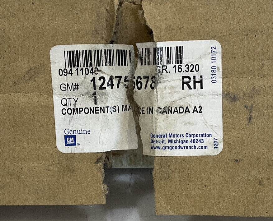 GENERAL MOTORS 12475676 FRONT DOOR HINGE REPLACEMENT RH 476