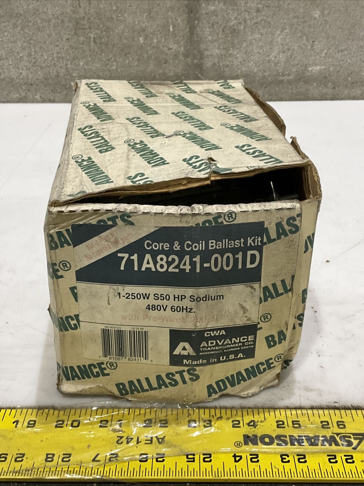 ADVANCE 71A8241-001D CORE & COIL BALLAST KIT 476
