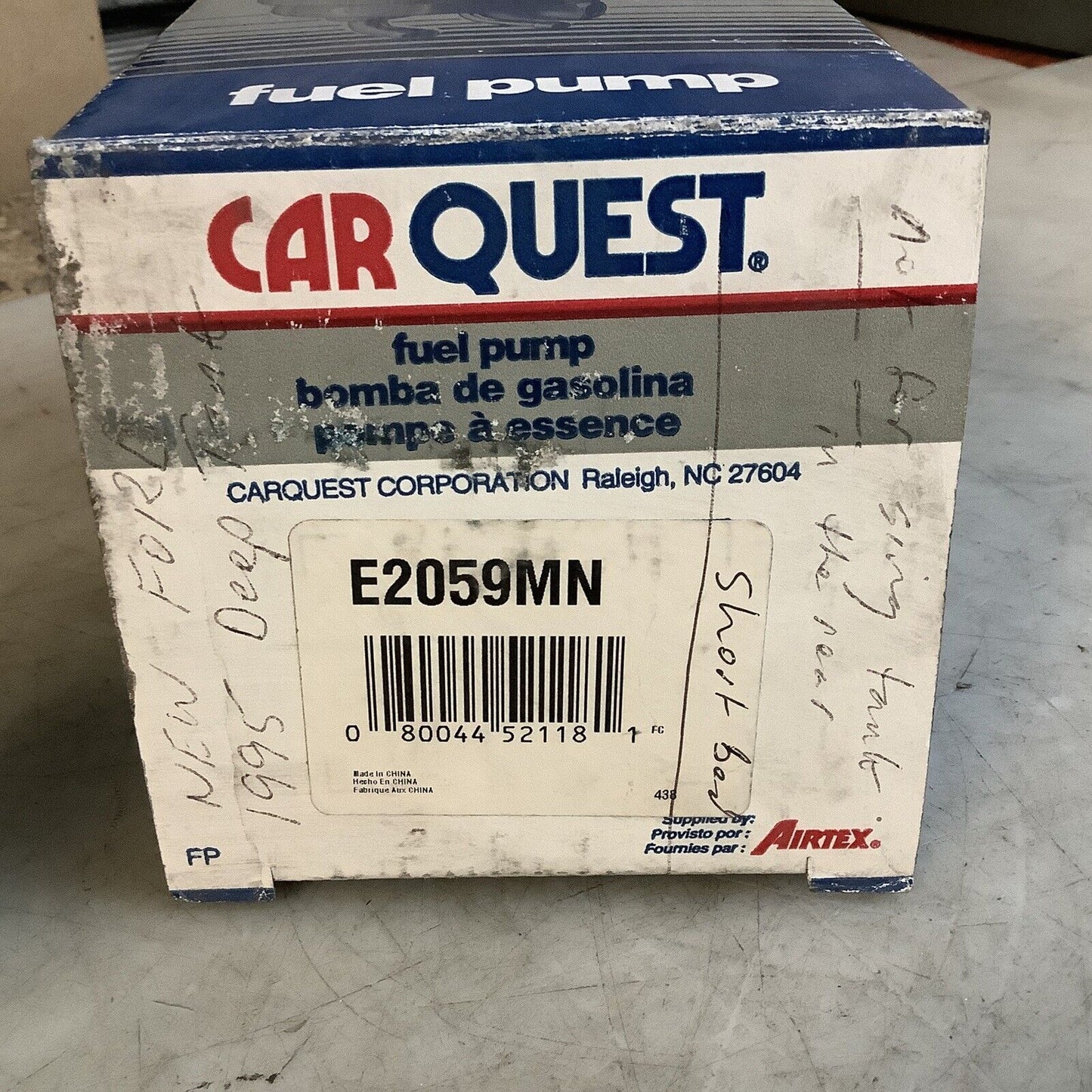 CARQUEST E2059MN ELECTRIC FUEL PUMP 476