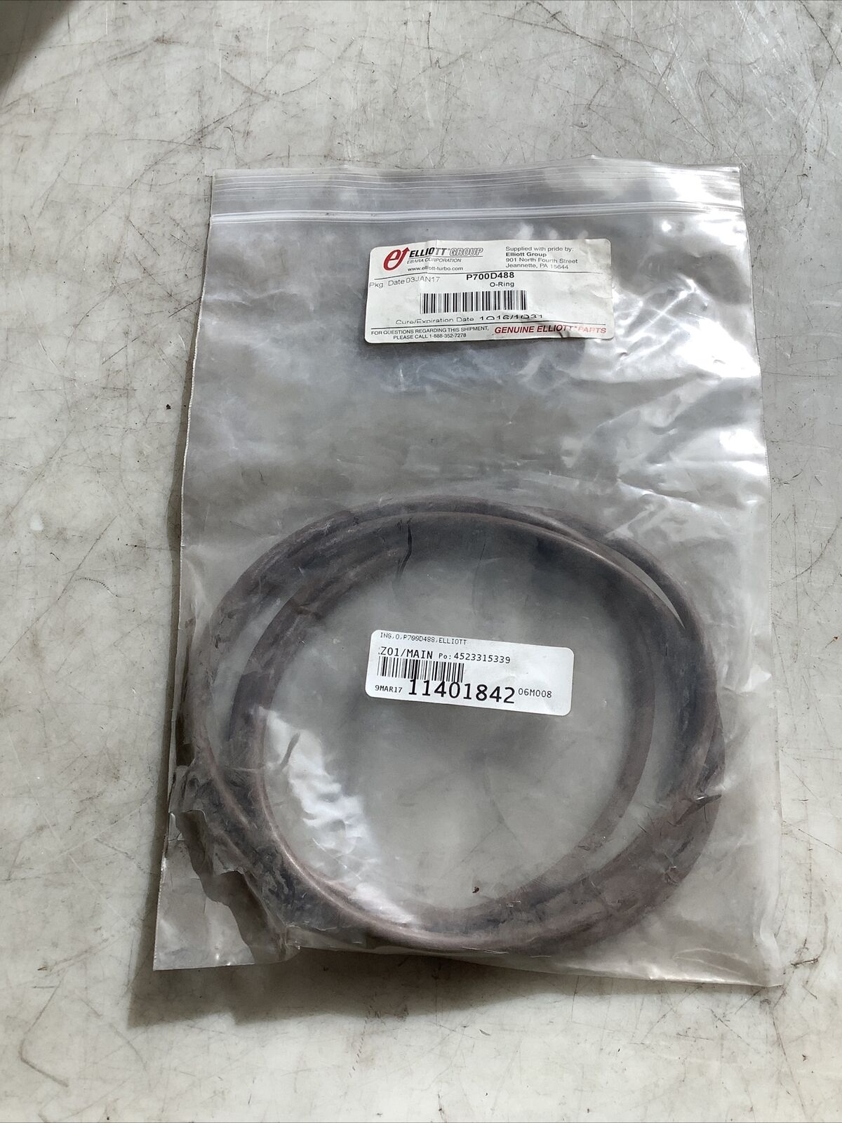 ELLIOTT P700D488 O-RING 476