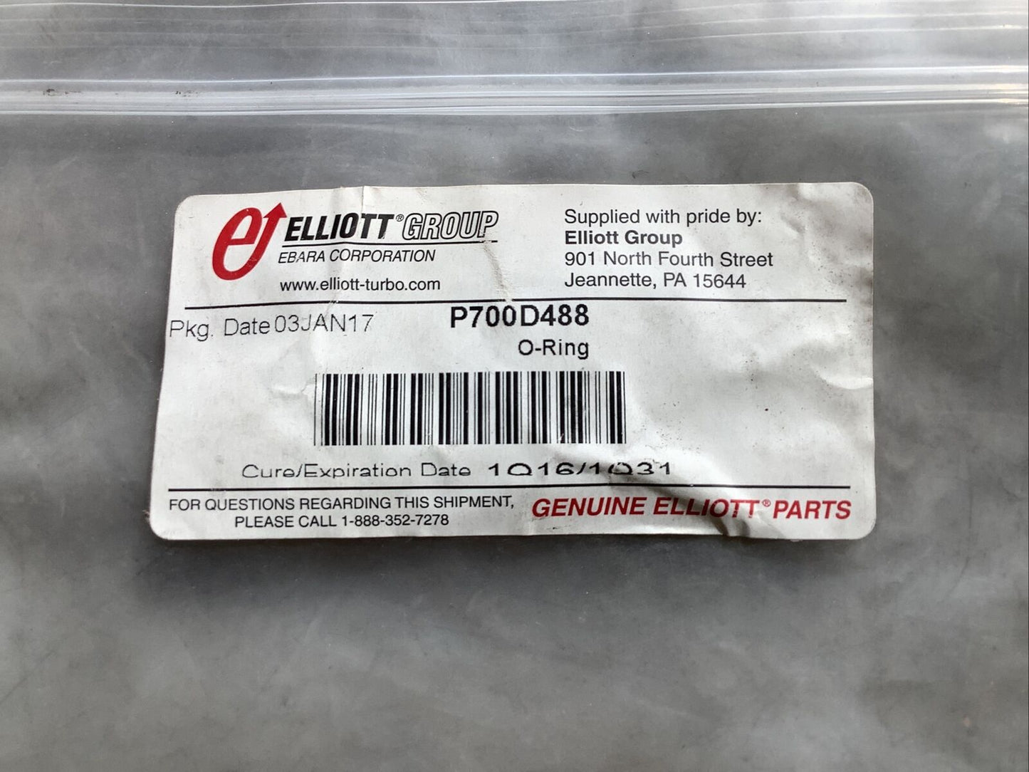 ELLIOTT P700D488 O-RING 476