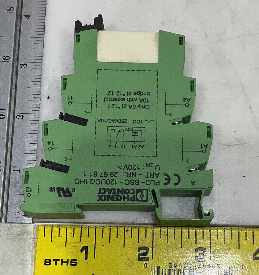 PHOENIX CONTACT PLC-BSC-120UC/21HC CONTACT TERMINAL BLOCK AND RELAY 476