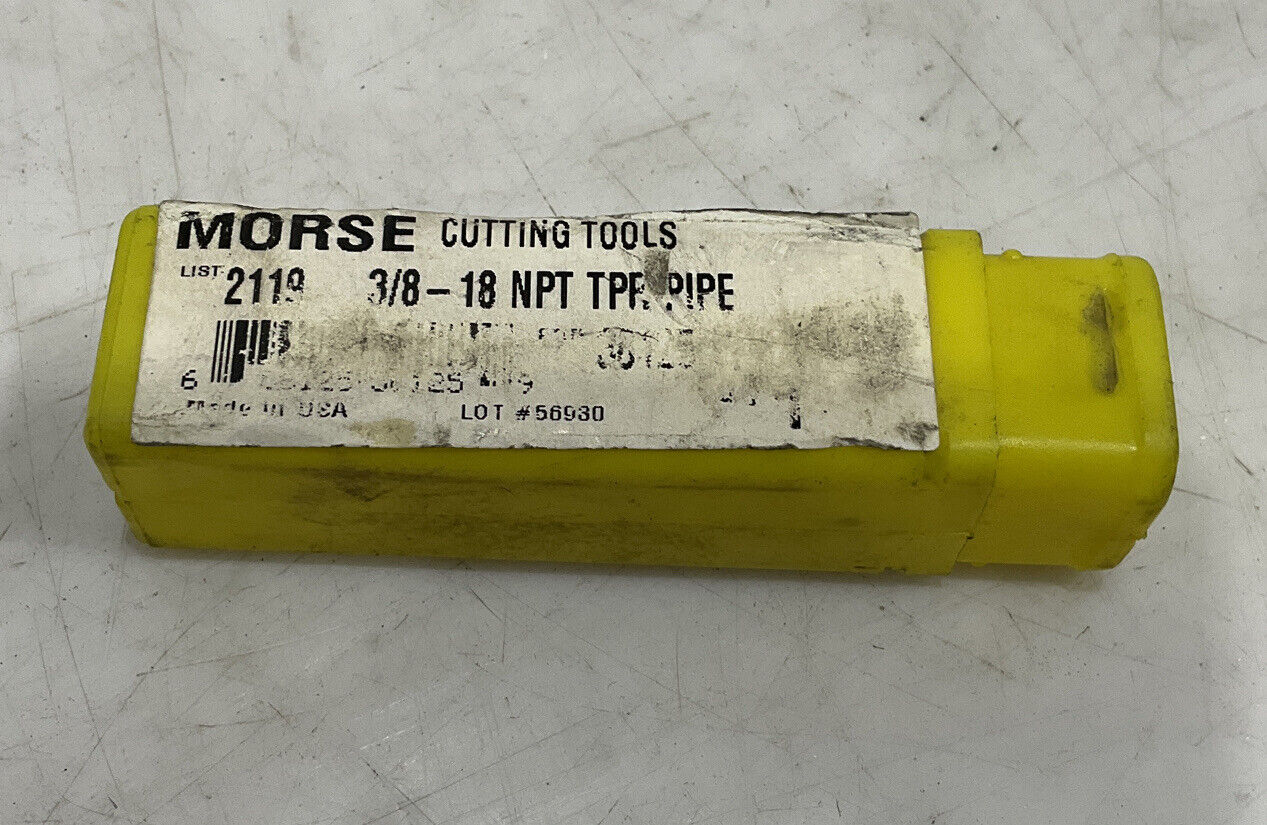 MORSE 2119 3/8 -18 HIGH SPEED TAP PIPE REGULAR TAPER 476