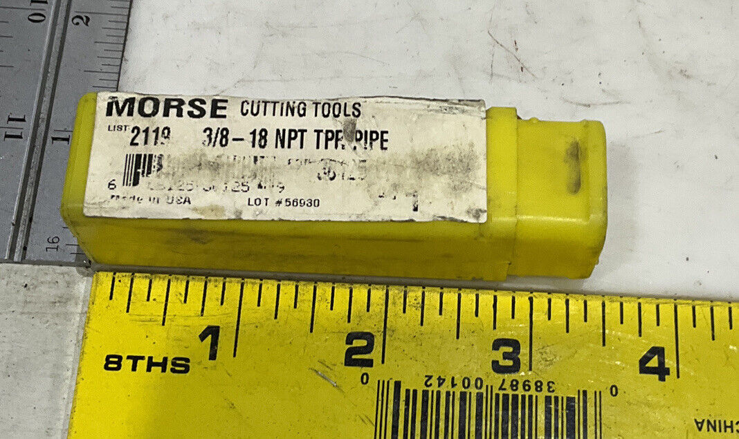 MORSE 2119 3/8 -18 HIGH SPEED TAP PIPE REGULAR TAPER 476