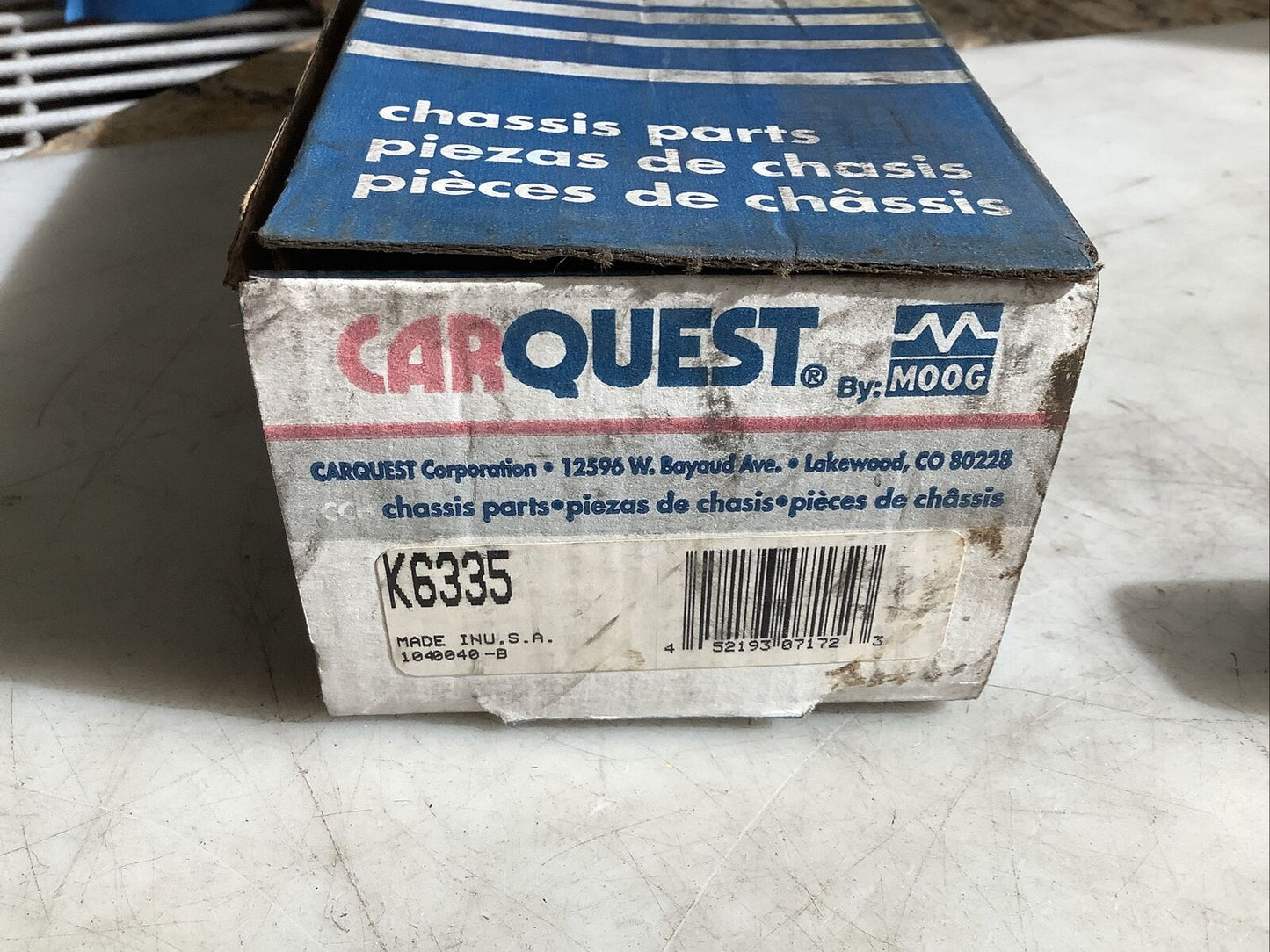CARQUEST K6335 STEERING IDLER ARM 476