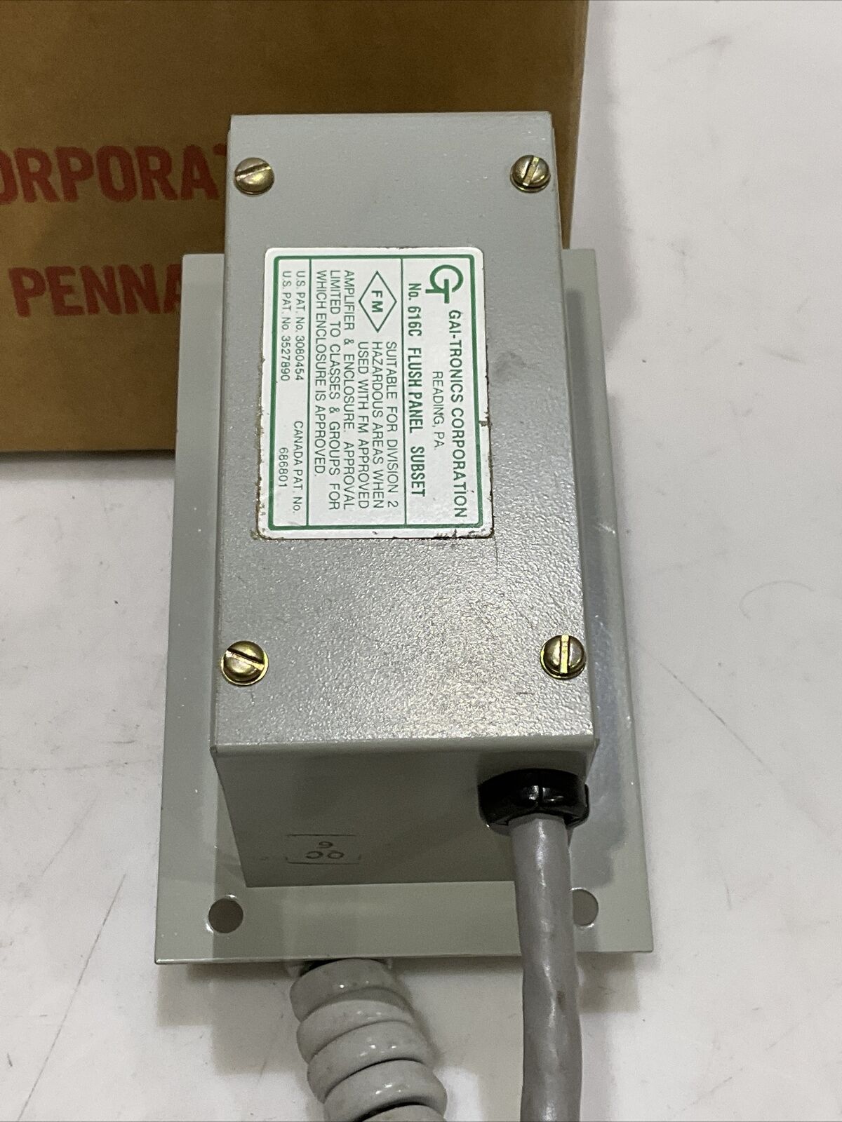 GAI-TRONICS 616C FLUSH PANEL SUBSET 373