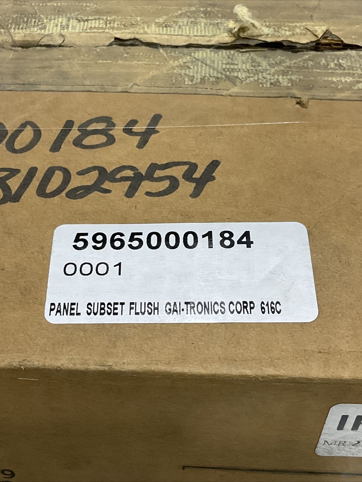 GAI-TRONICS 616C FLUSH PANEL SUBSET 373