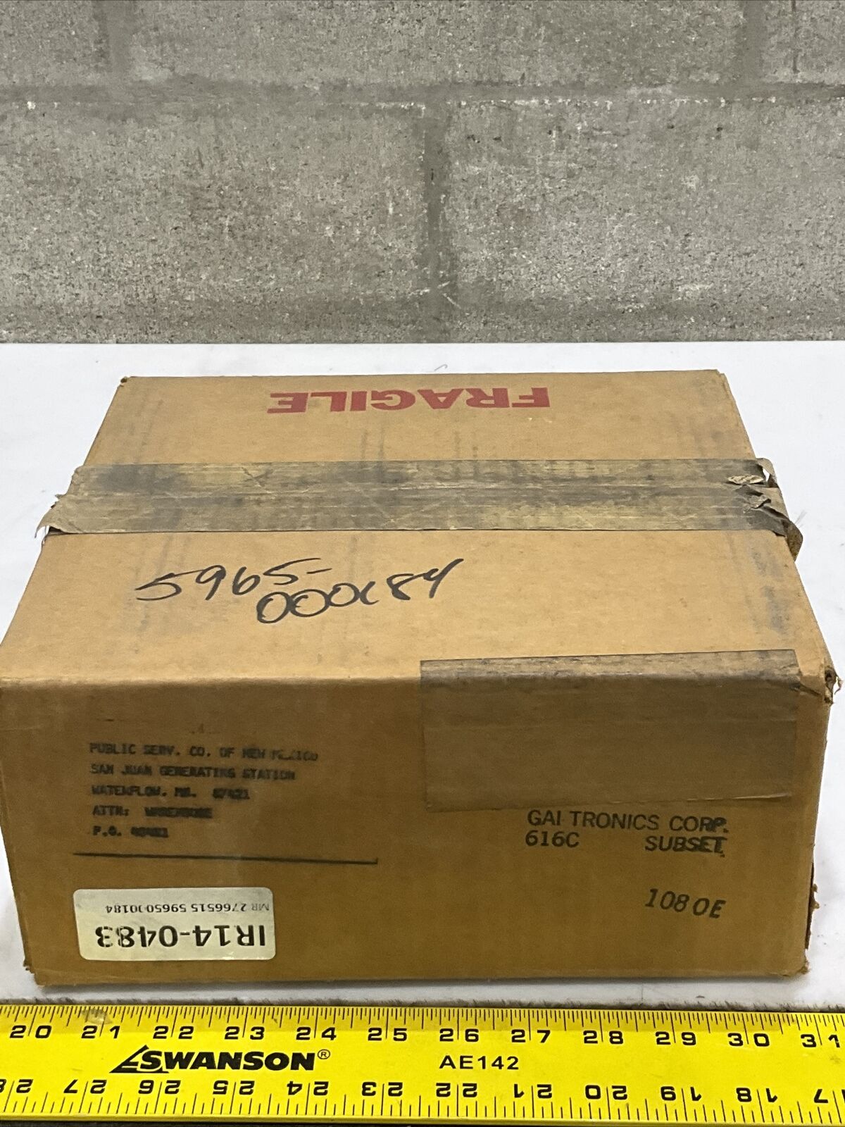 GAI-TRONICS 616C FLUSH PANEL SUBSET 373