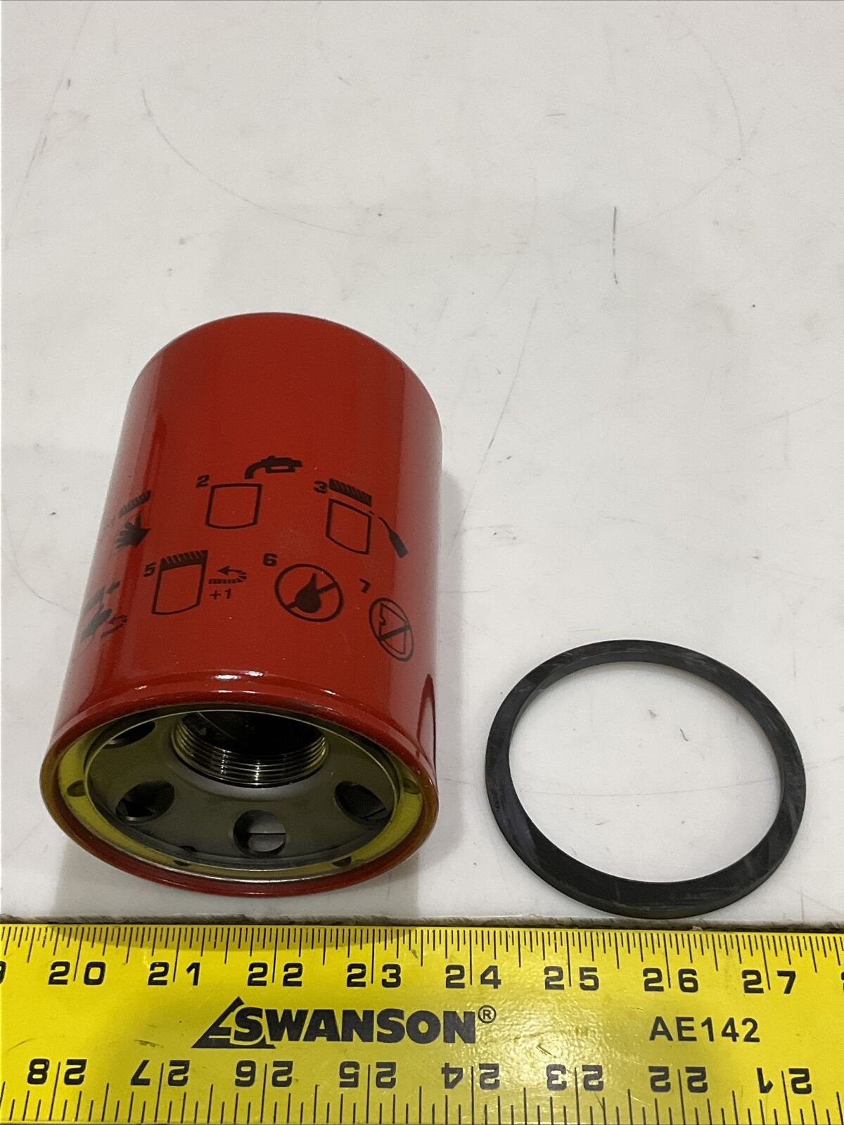 BALDWIN BF7536 FUEL FILTER5-9/16 X 3-11/16 X 5-9/16 IN LOT OF 3 373