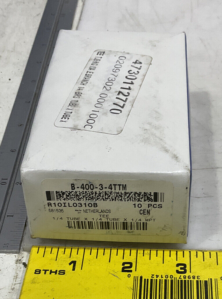 SWAGELOK B-400-3-4TTM MALE TEE LOT OF 10 476