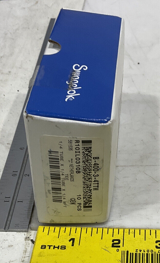 SWAGELOK B-400-3-4TTM MALE TEE LOT OF 10 476