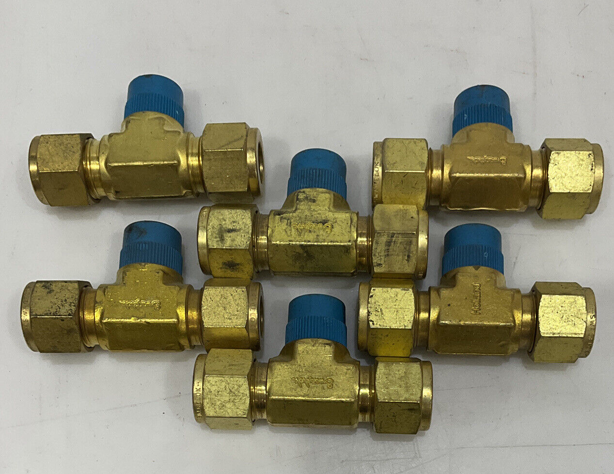 SWAGELOK B-810-3-8TTM BRANCH TEE LOT OF 6 476