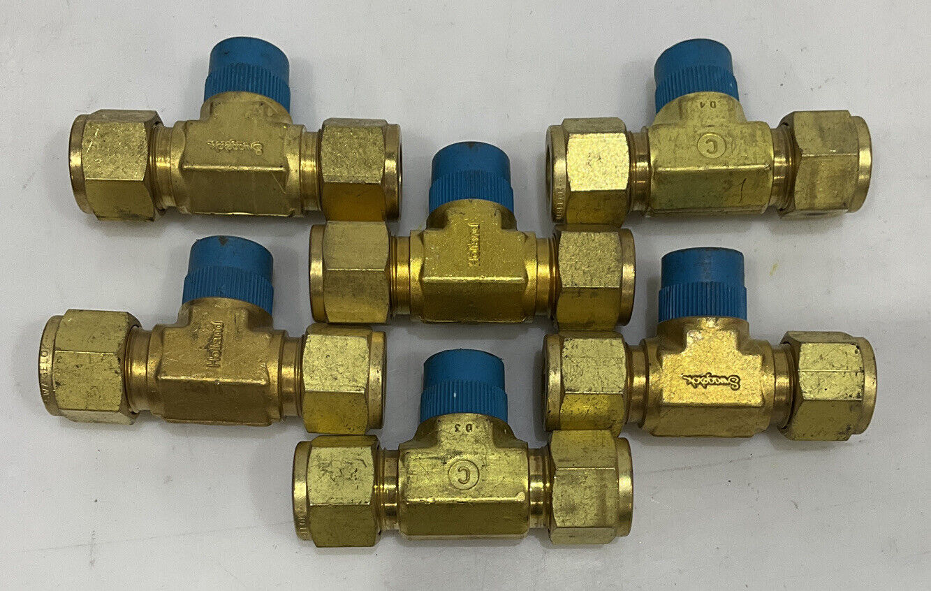 SWAGELOK B-810-3-8TTM BRANCH TEE LOT OF 6 476