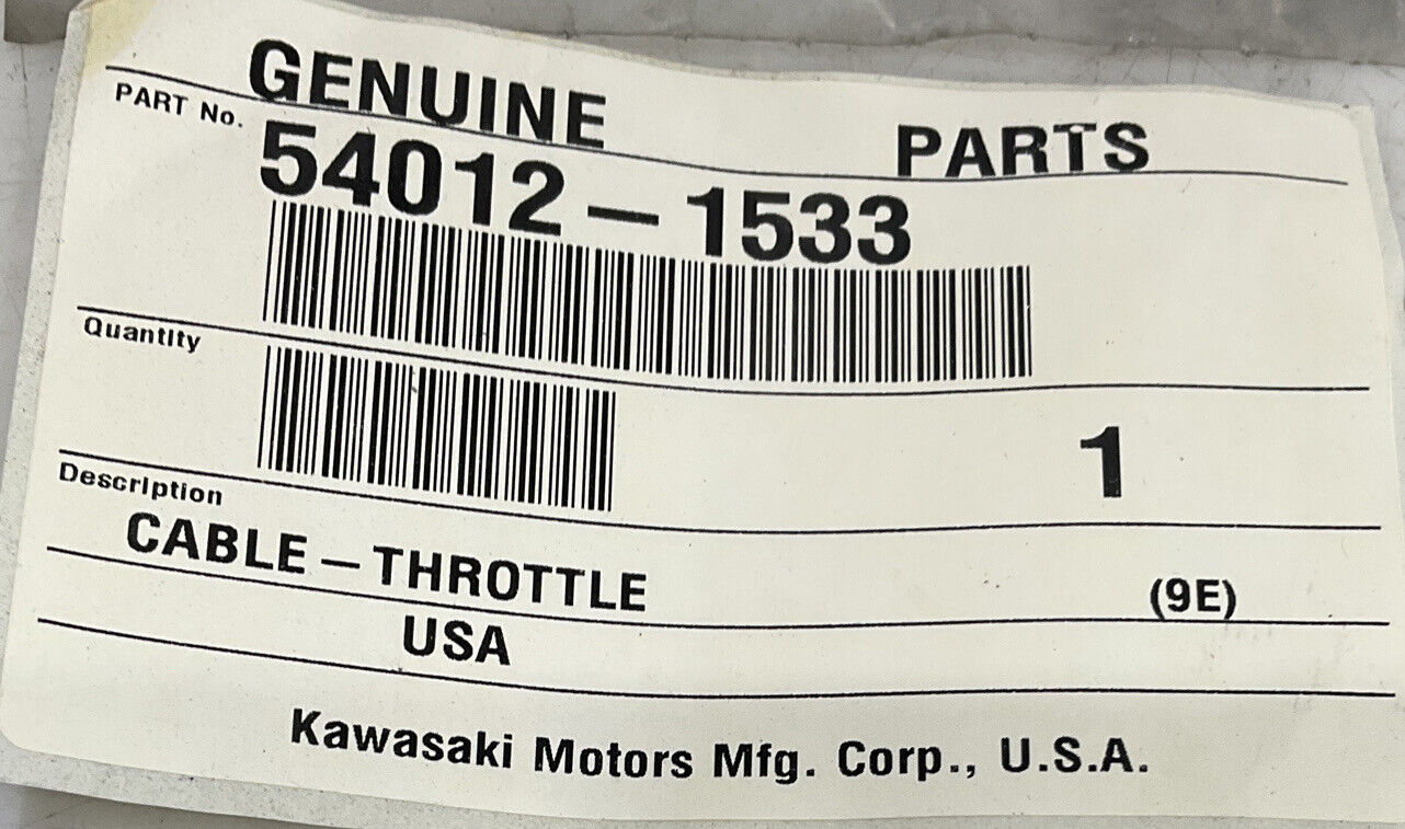 KAWASAKI 54012-1533 THROTTLE CABLE 476