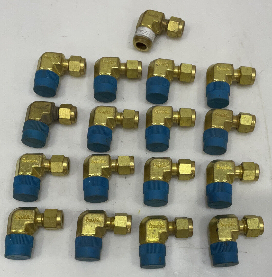 SWAGELOK B-400-2-6 MALE ELBOW LOT OF 16 476