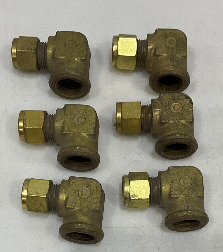 SWAGELOK B-600-8-8 FEMALE ELBOW LOT OF 6 476